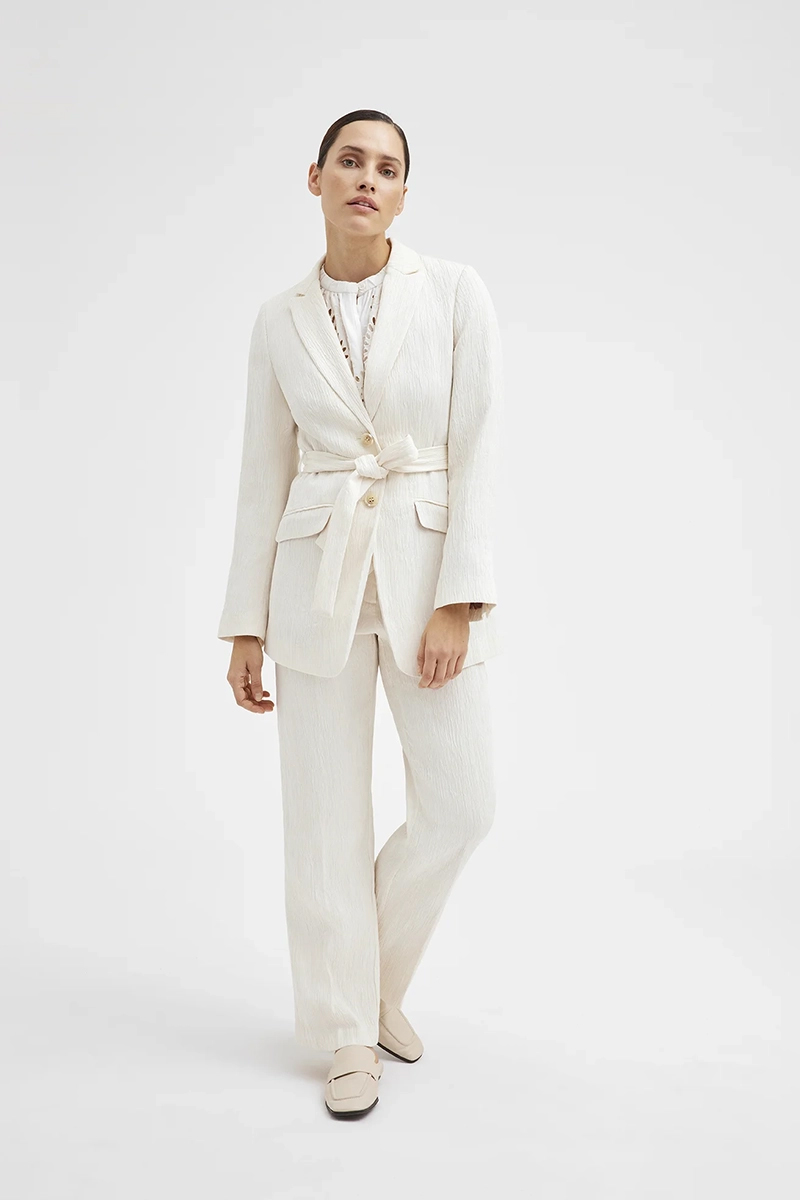 Dames blazer ecru