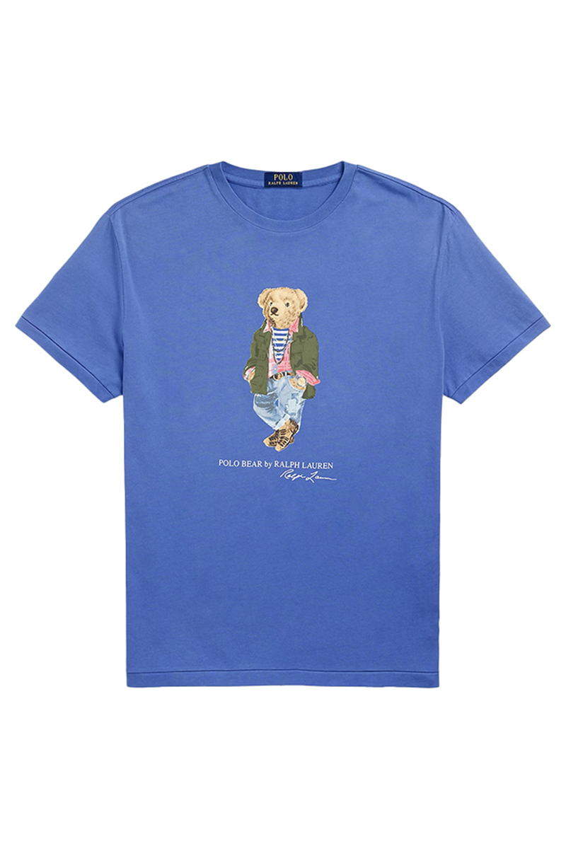 Heren t-shirt kortemouw blauw