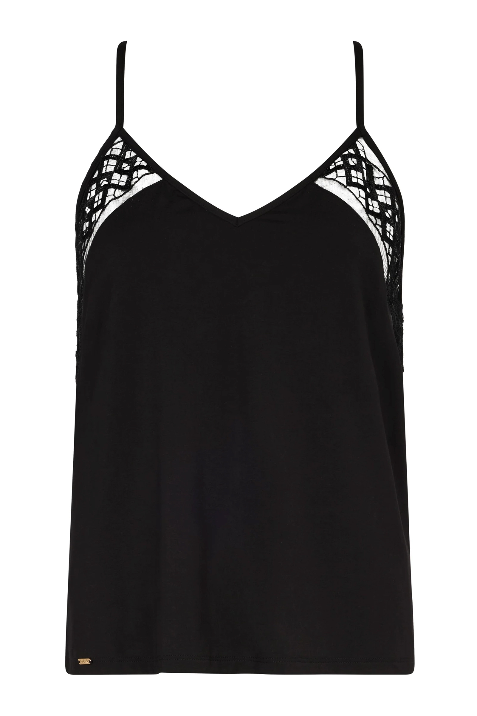 Nachtmode dames pyjama zwart