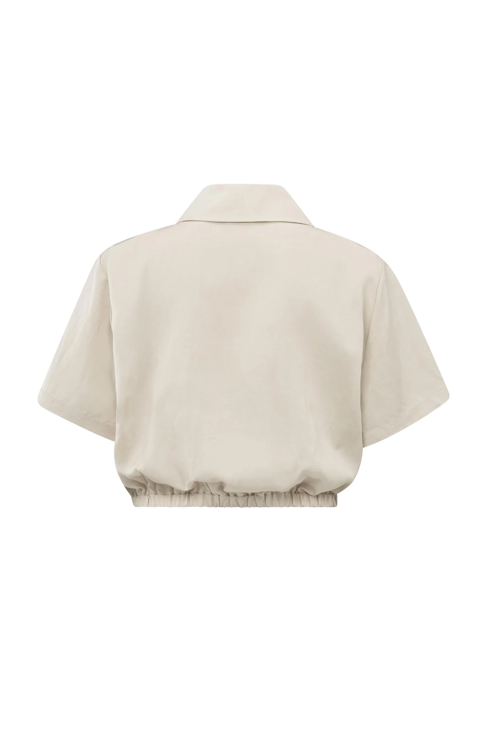 Yaya Satin shortsleeve jacket SUMMER SAND 3