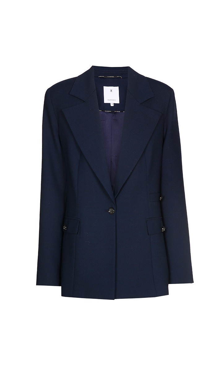 Dames blazer blauw