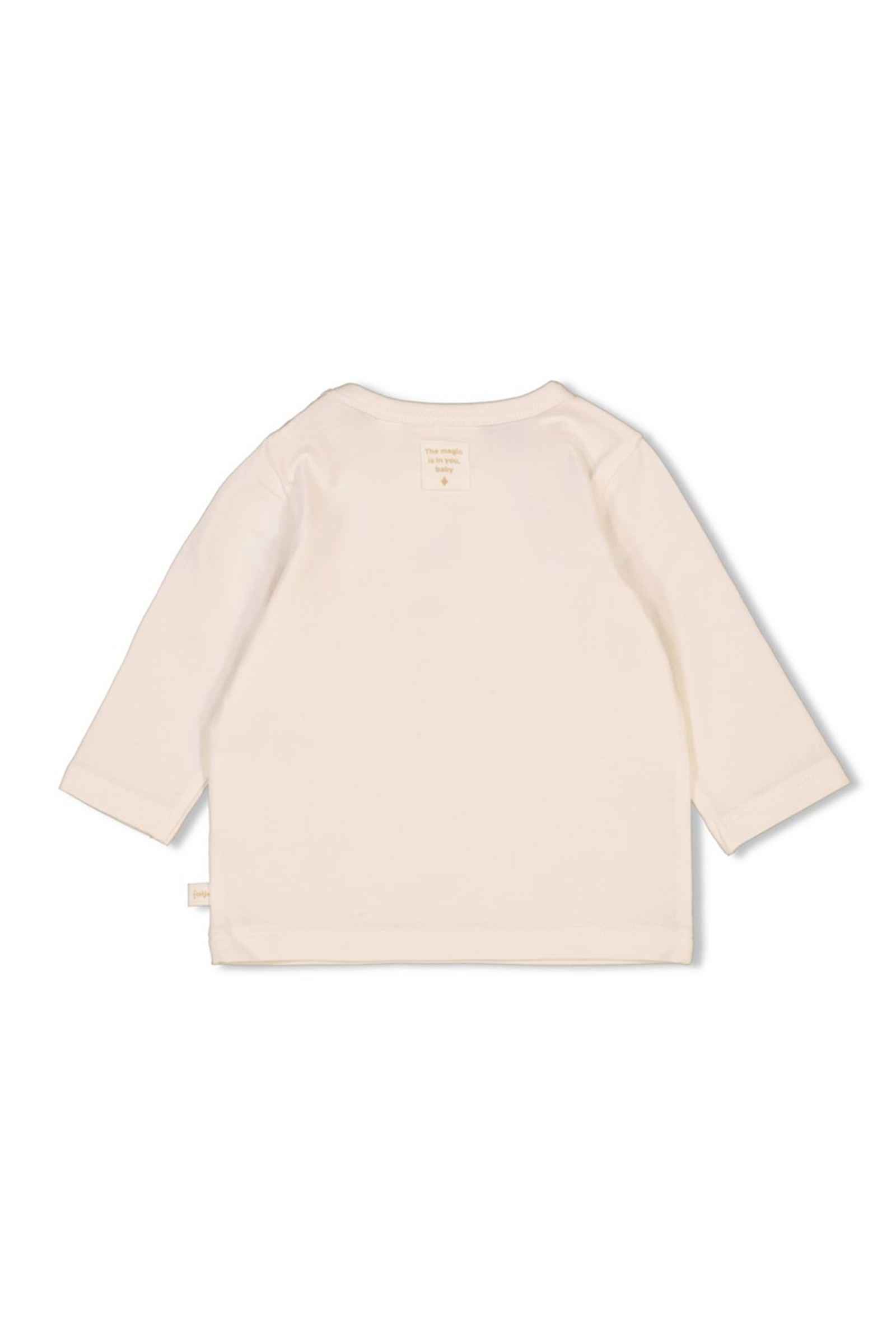 Baby t-shirt lange mouw ecru