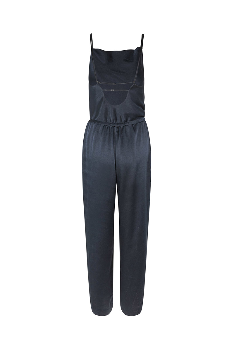 Dames jumpsuit/tuinbroek blauw