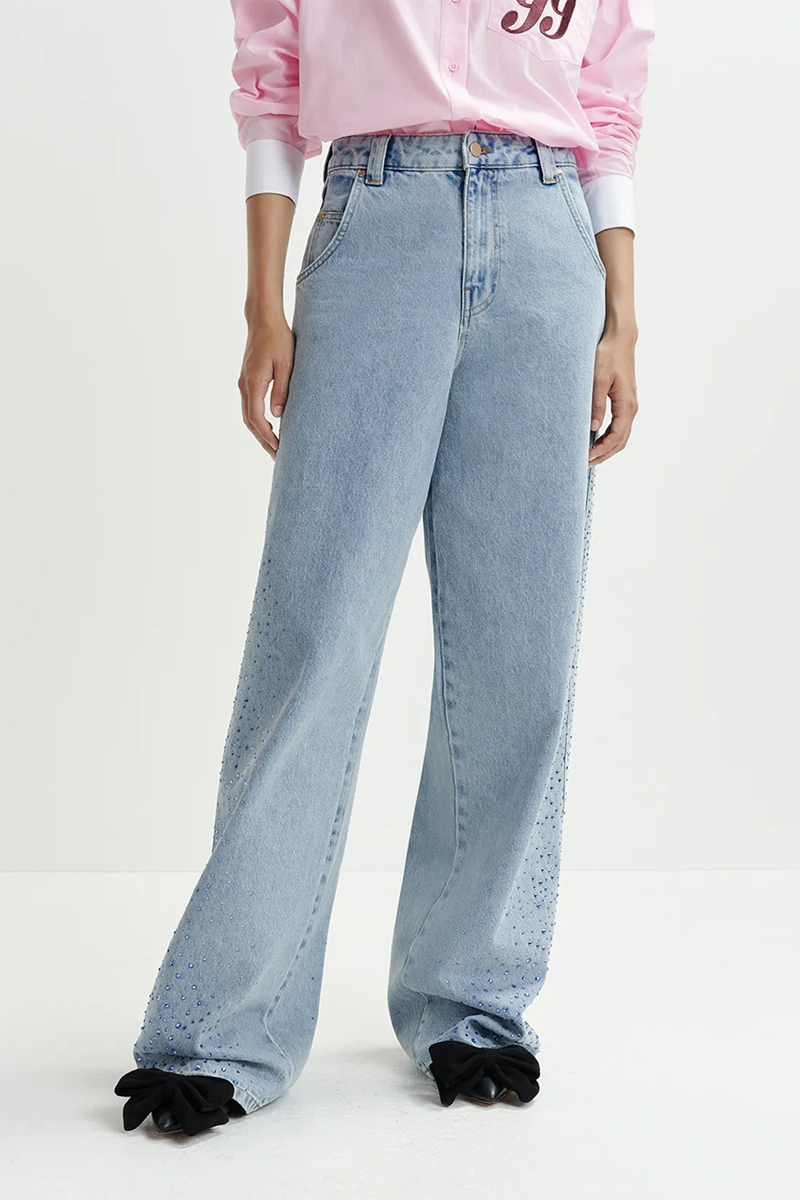 Dames jeans blauw
