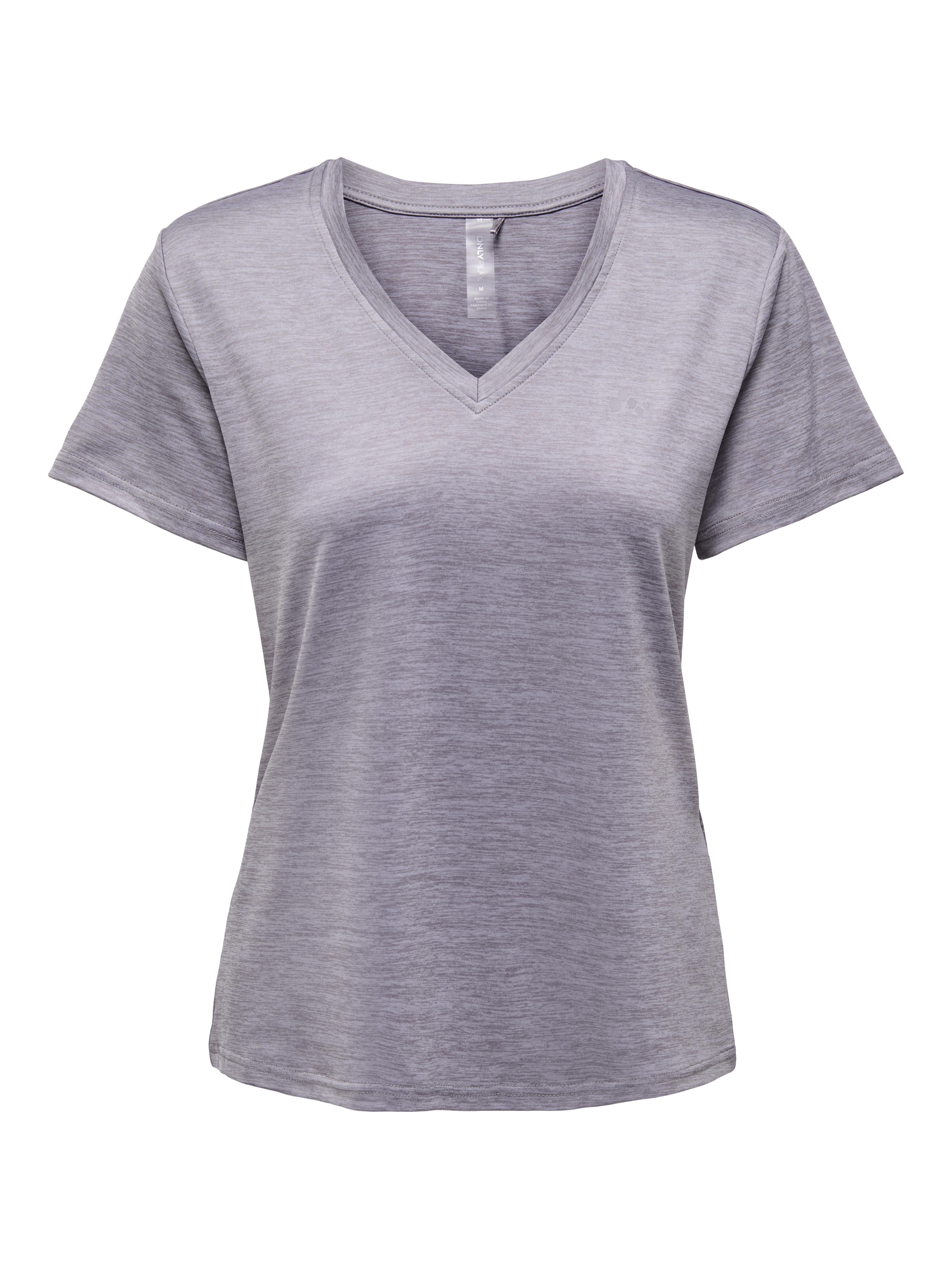 Fitness dames t-shirt km grijs