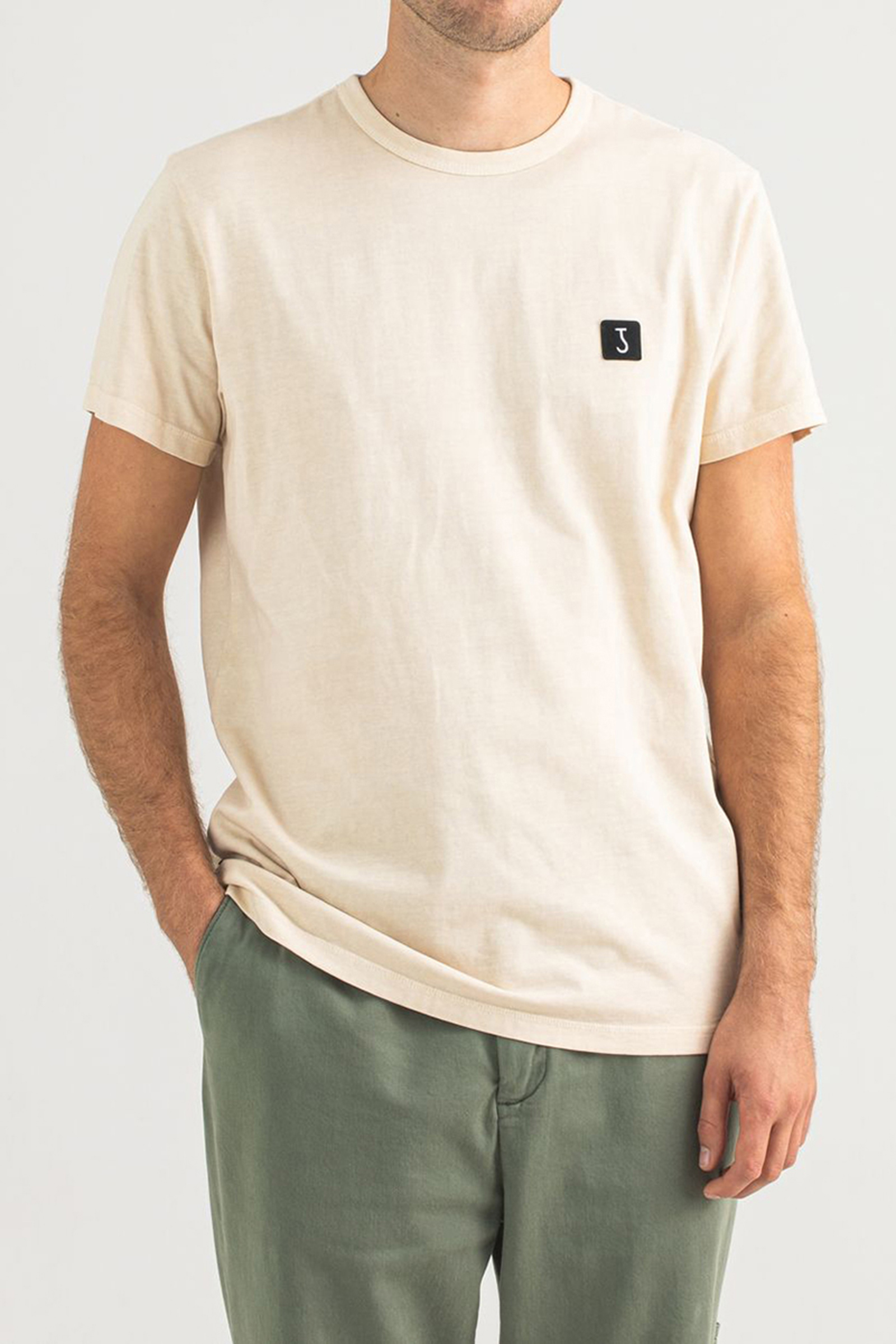 Heren t-shirt kortemouw bruin