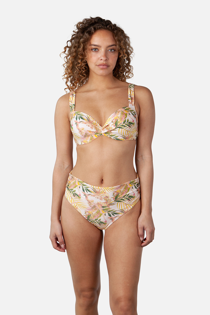 Bad/beach dames bikini top bruin