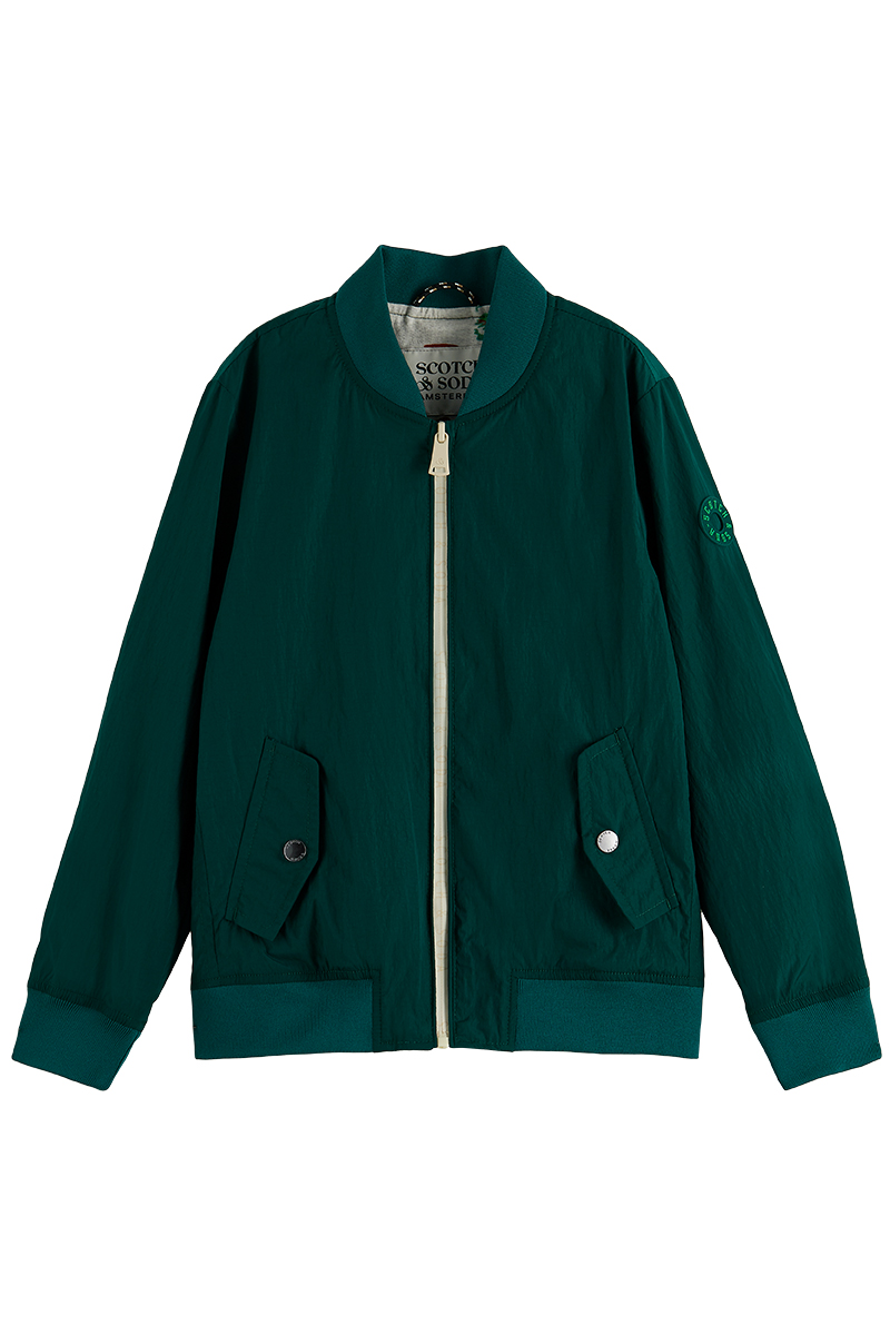 Scotch & Soda Water-repellent bomber jacket Groen-2 1