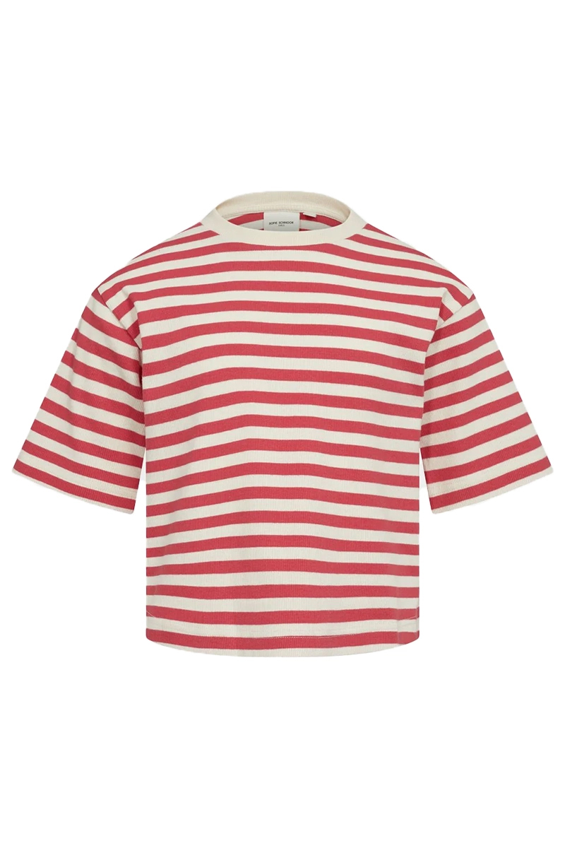 Meisjes t-shirt korte mouw rood