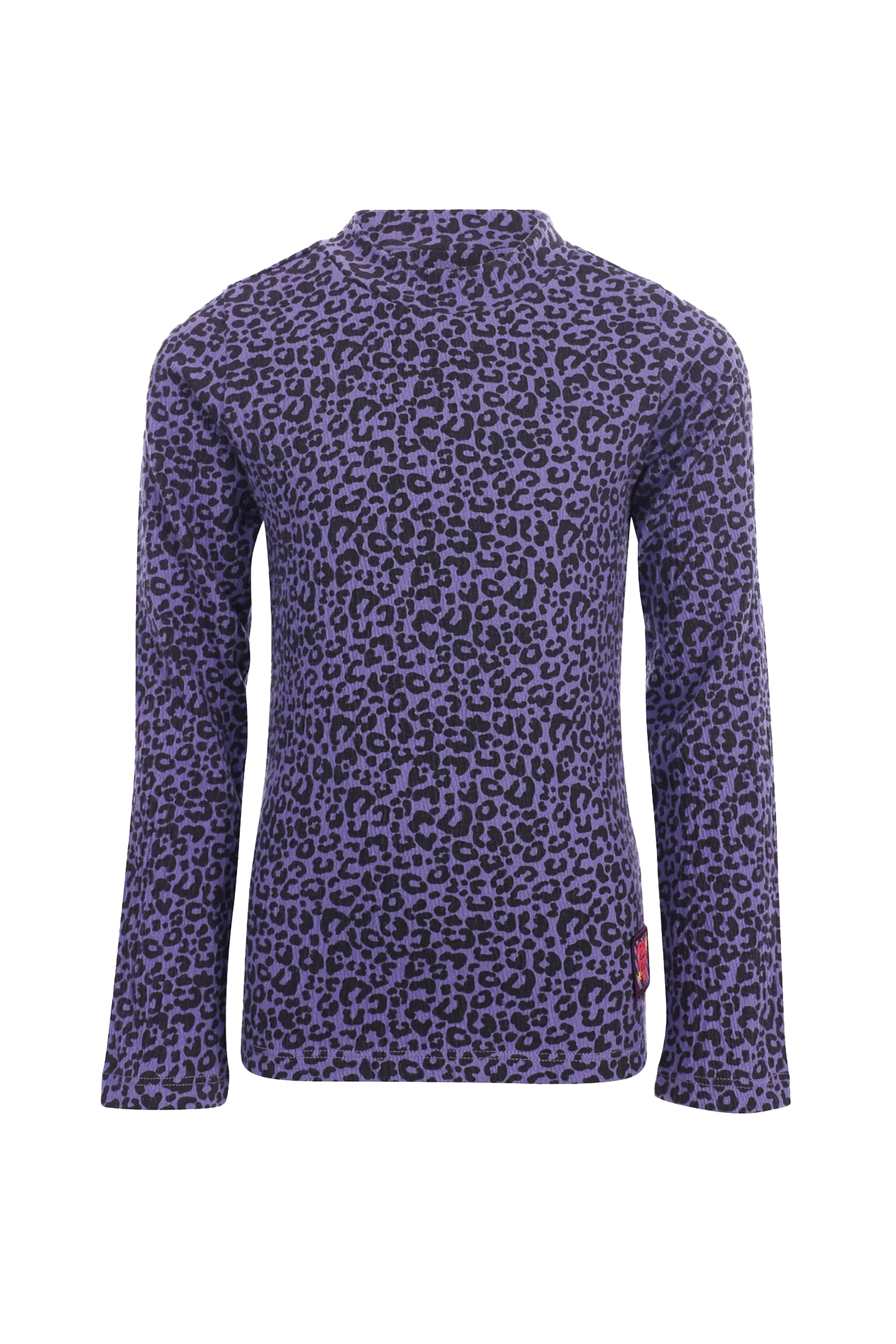 Meisjes t-shirt lange mouw paars