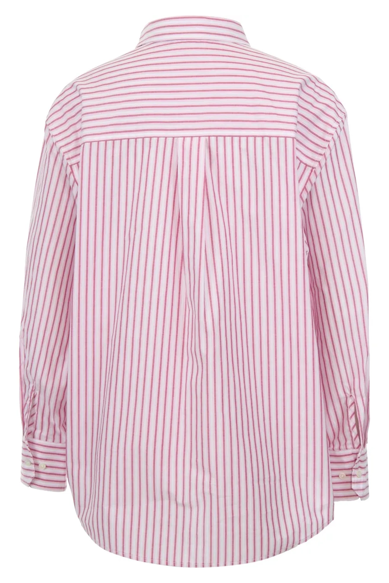Dames blouse lange mouw rose