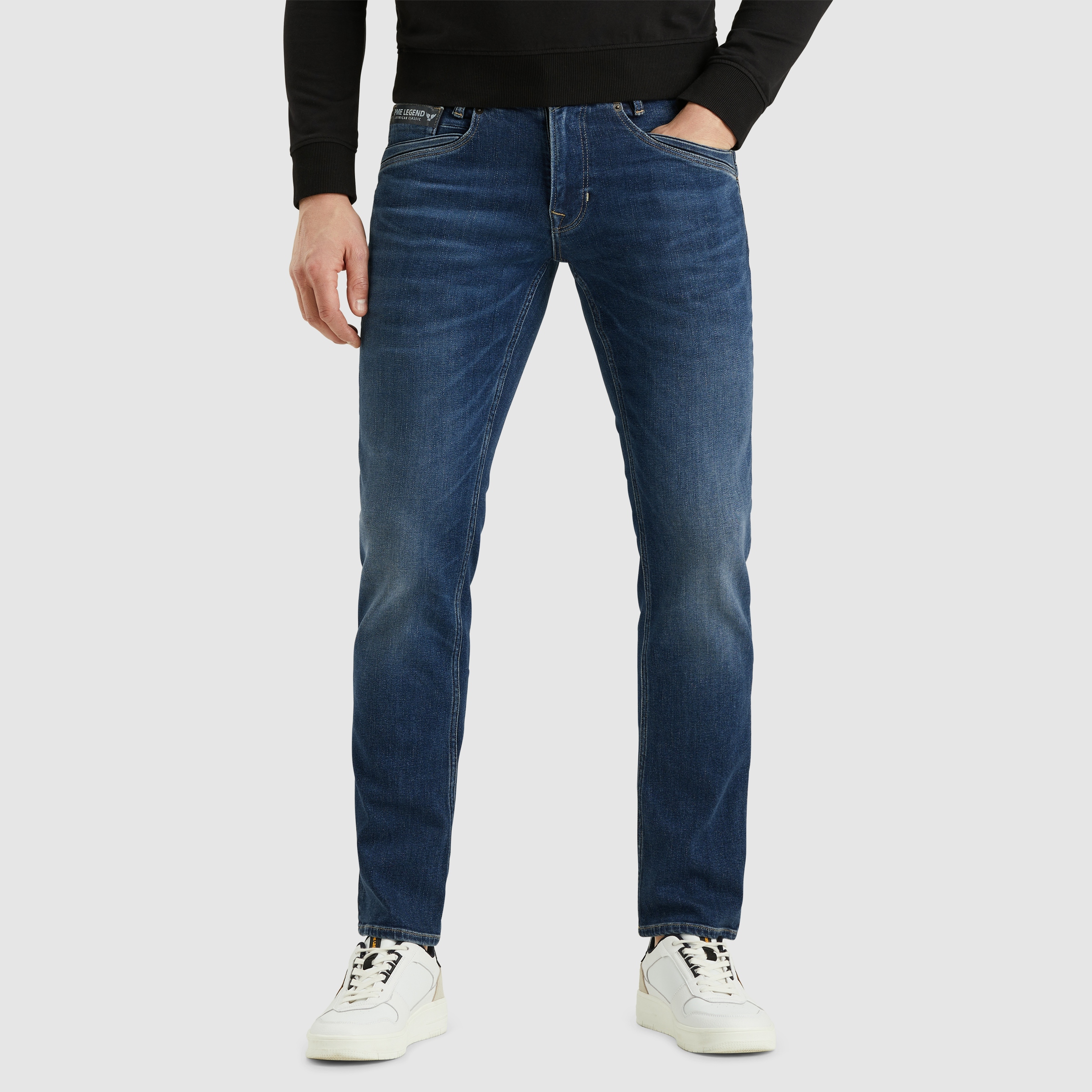 Heren pantalon blauw