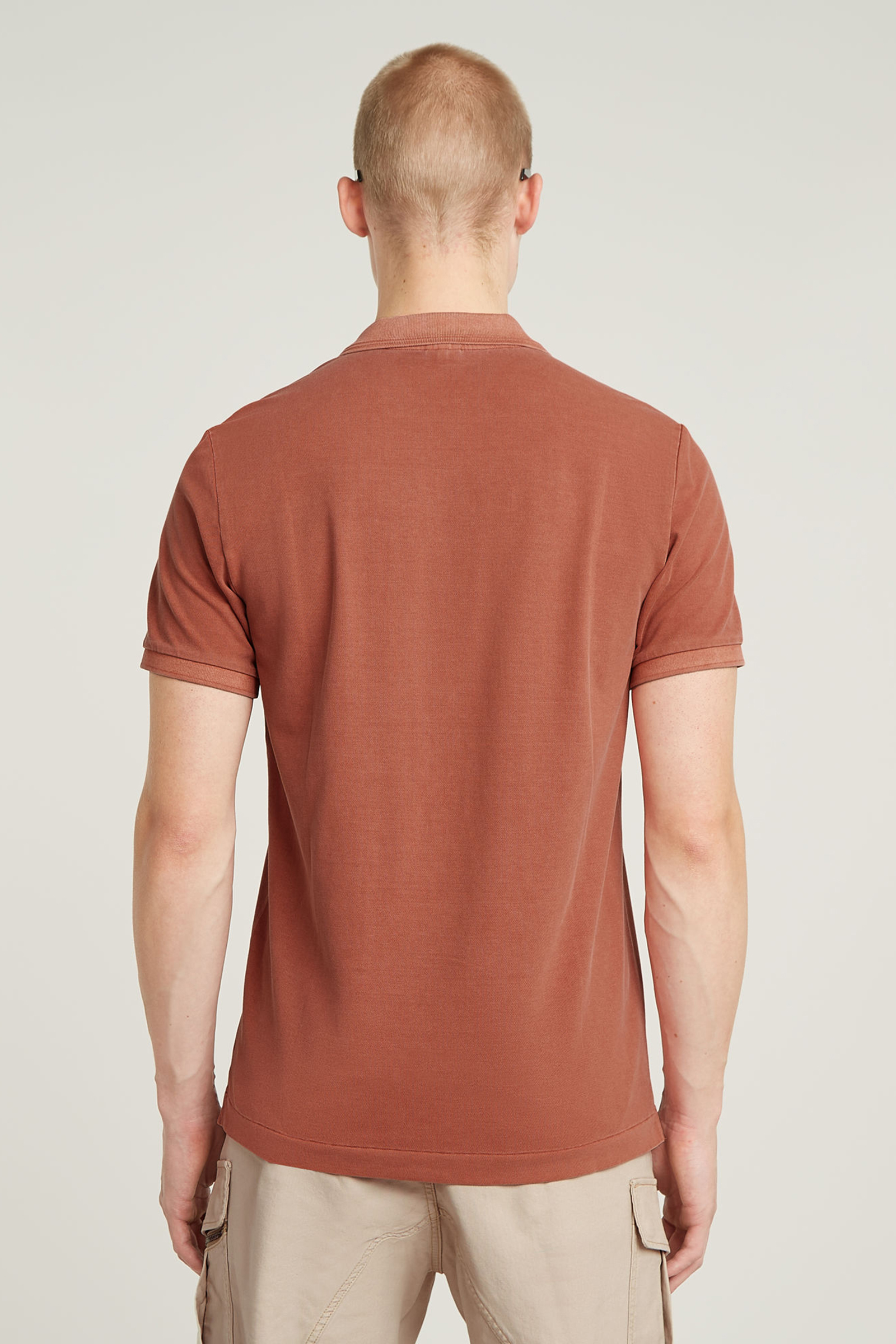 G-Star Dunda overdyed slim polo s\s Rose-1 3