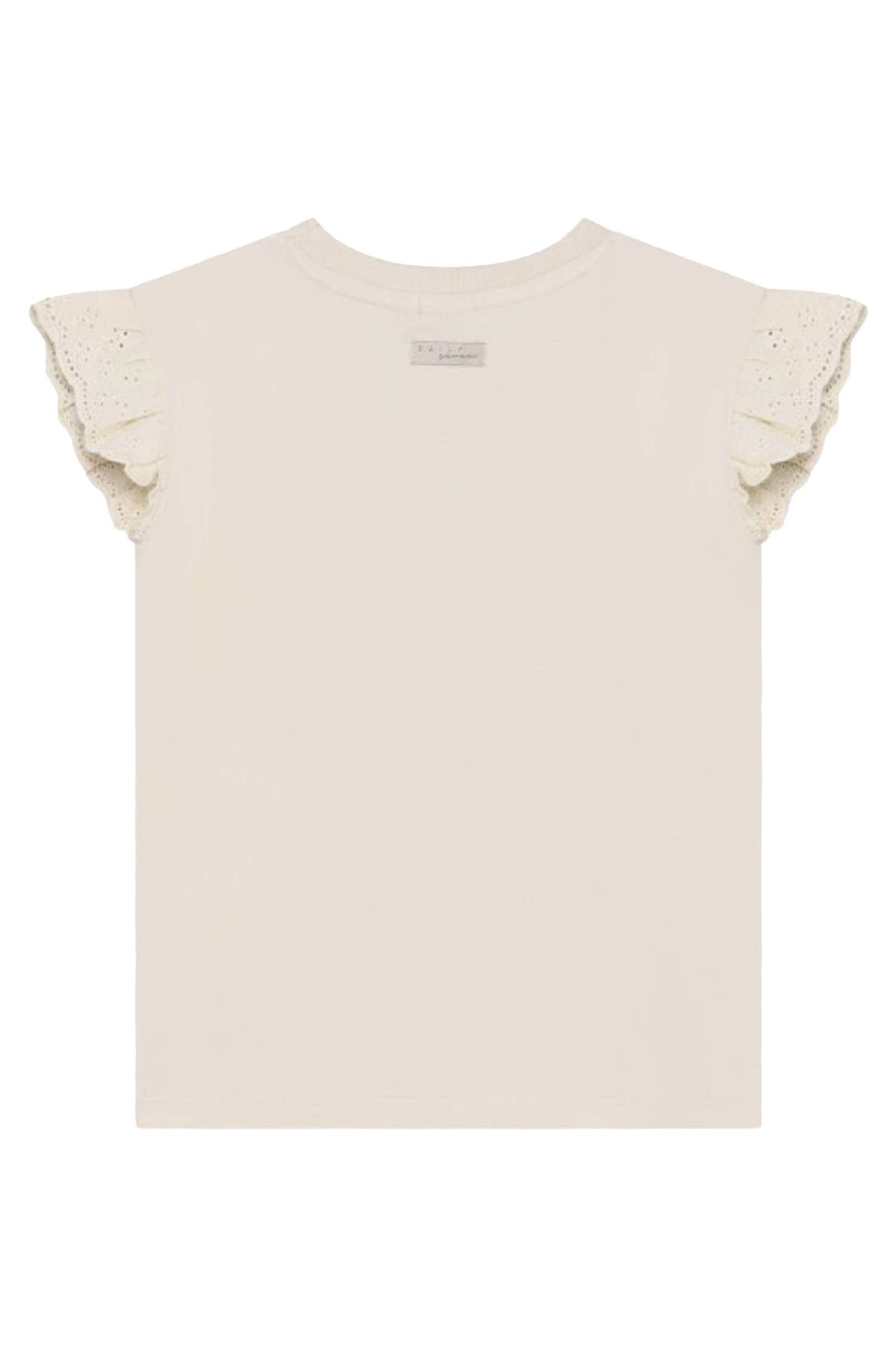 Meisjes t-shirt korte mouw bruin