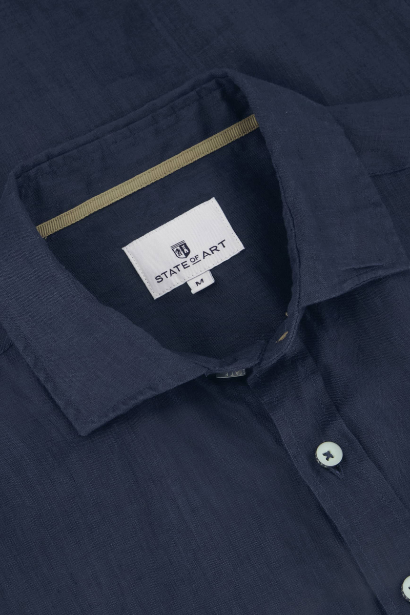 State of Art Shirt LS Plain LI - donkerblauw 2