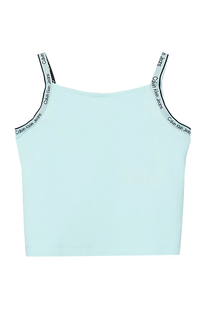 Calvin Klein Logo tape strap punto top Blauw-1 1