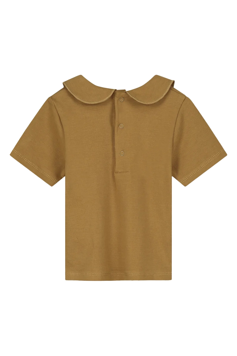 Baby t-shirt korte mouw bruin