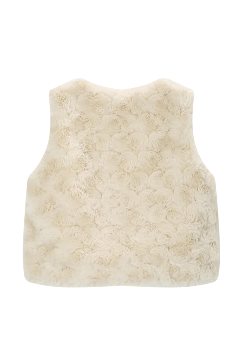 Meisjes gilet bruin