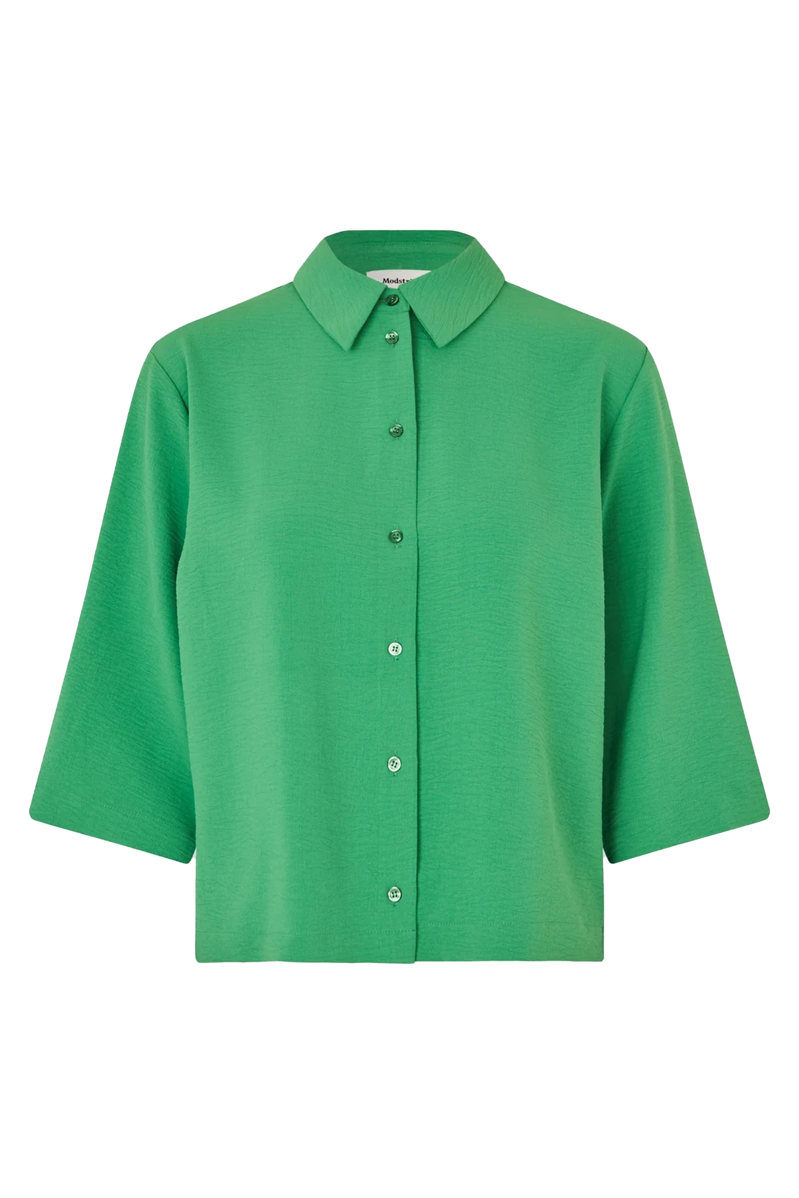 Dames blouse korte mouw groen
