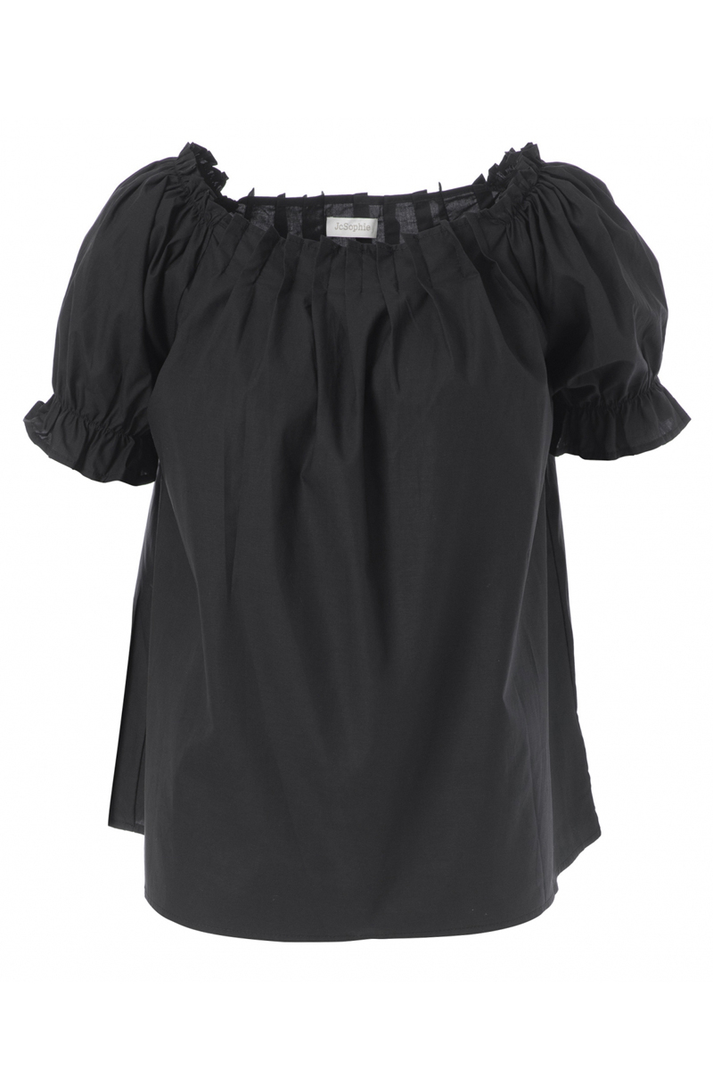 JcSophie Carly blouse Zwart-1 1