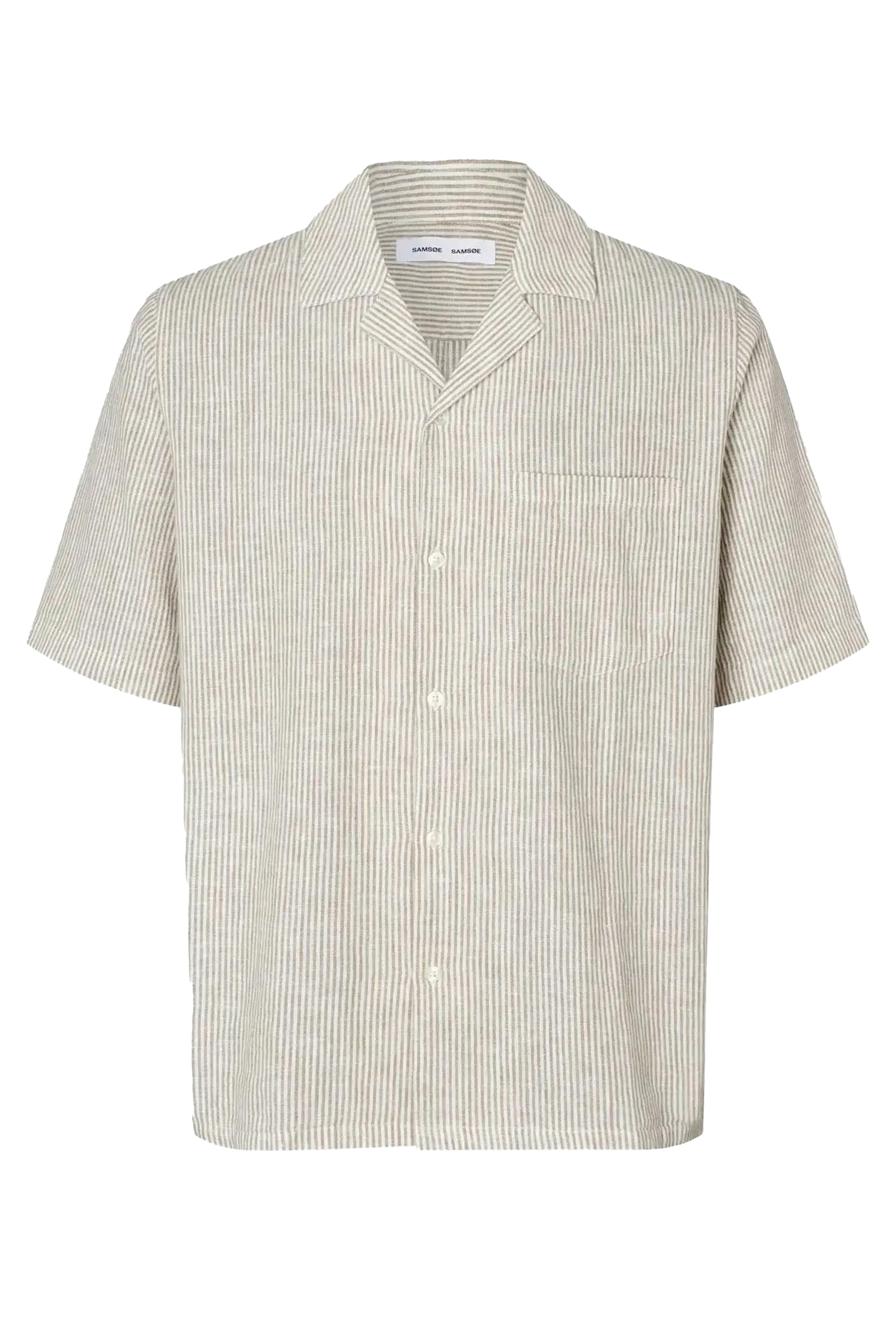 Heren overhemd km casual bruin