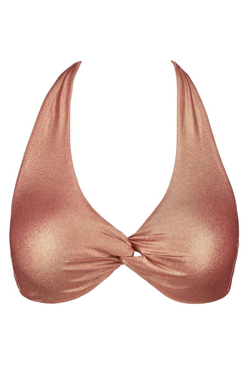 Bad/beach dames bikini top bruin
