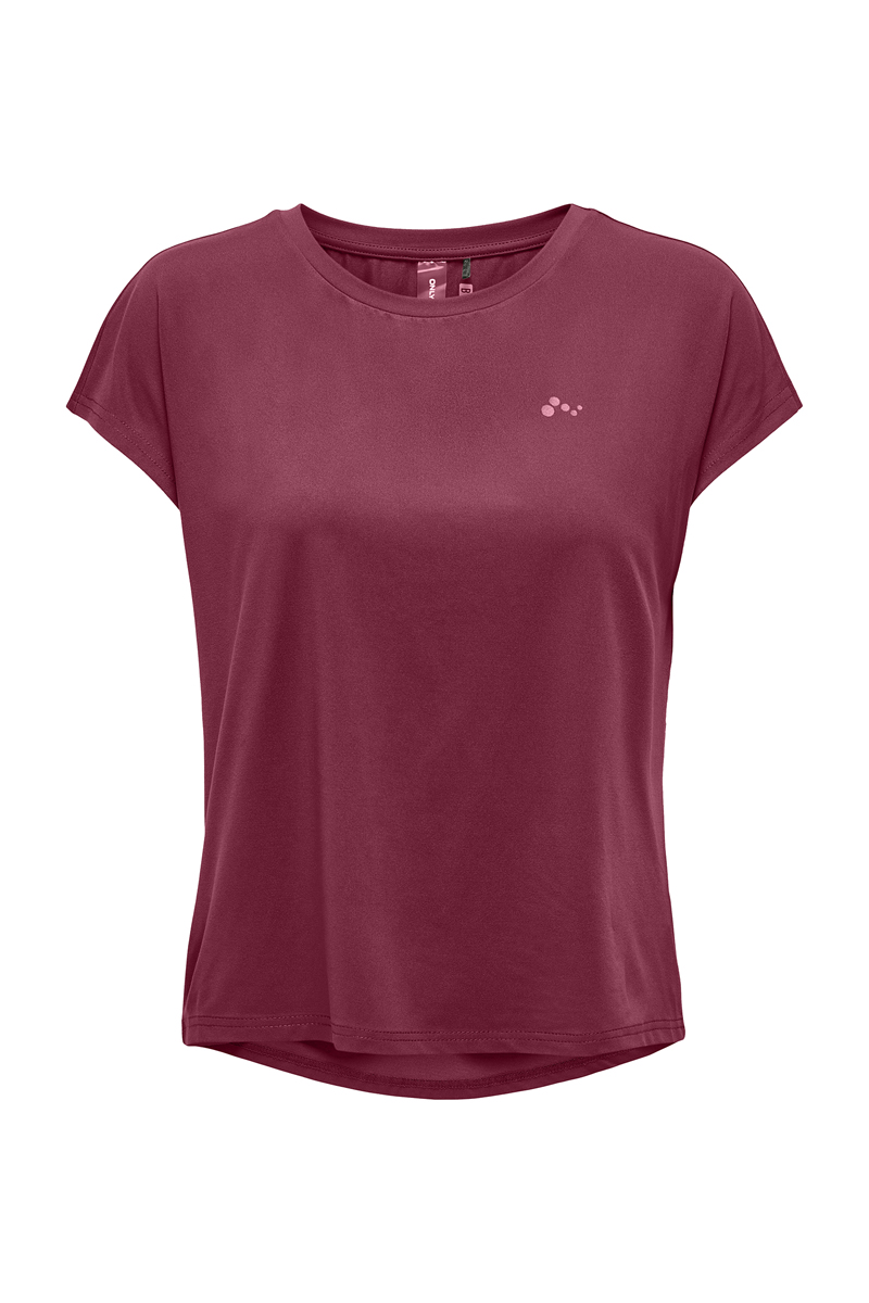Fitness dames t-shirt km rose