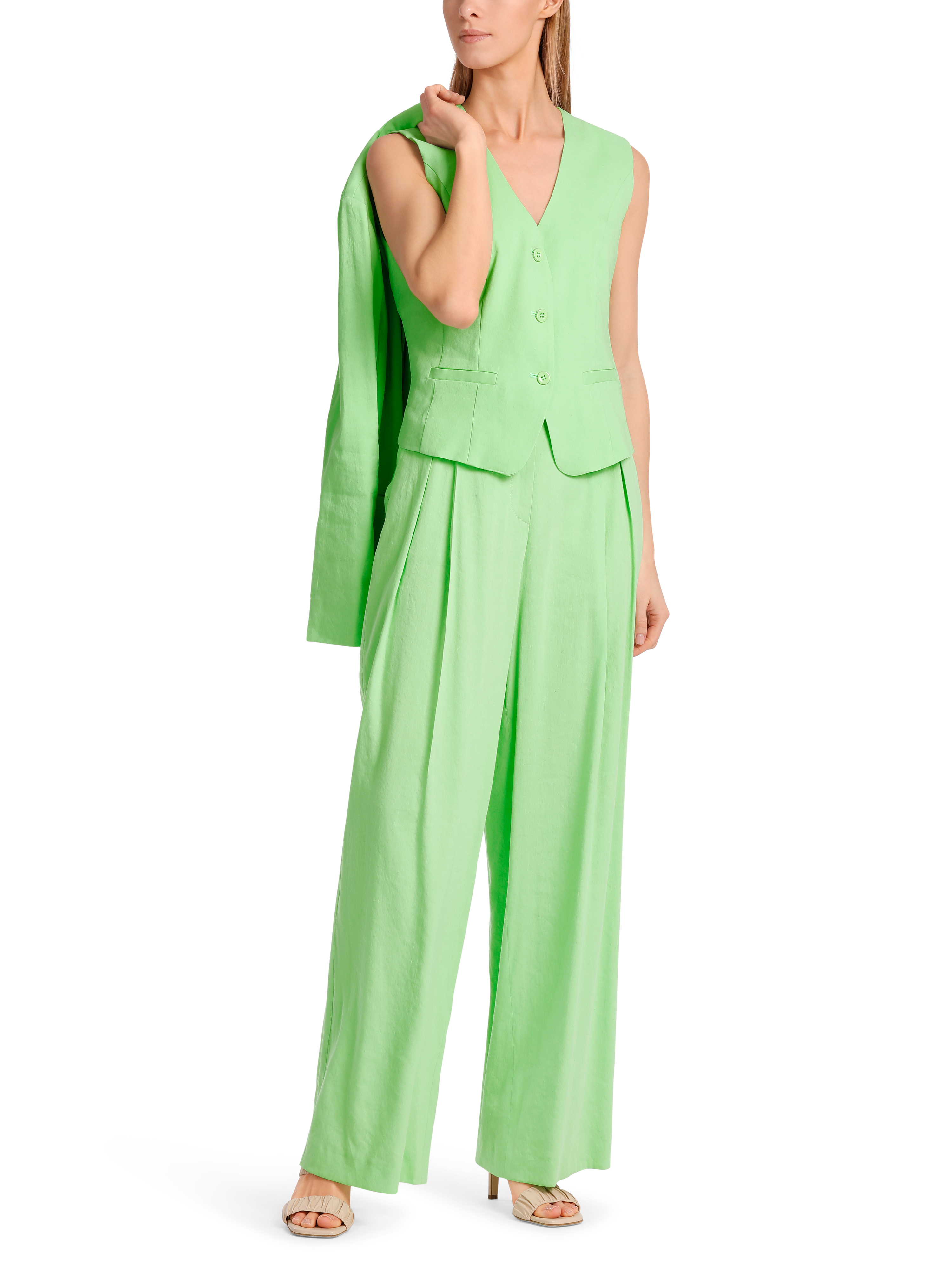 Dames gilet groen