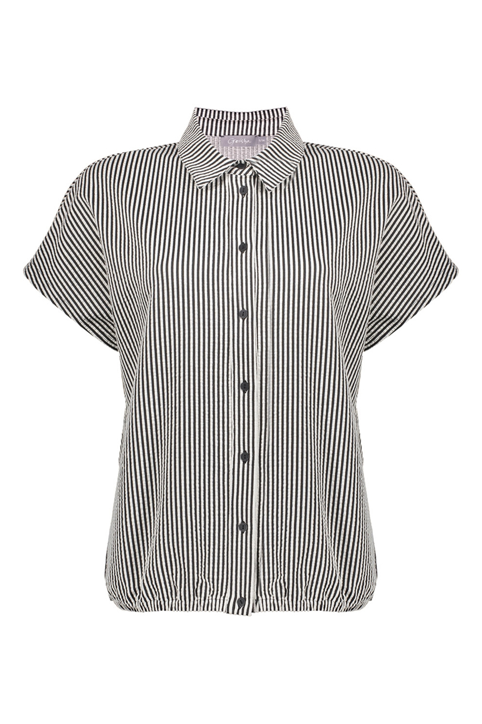 Dames blouse korte mouw zwart