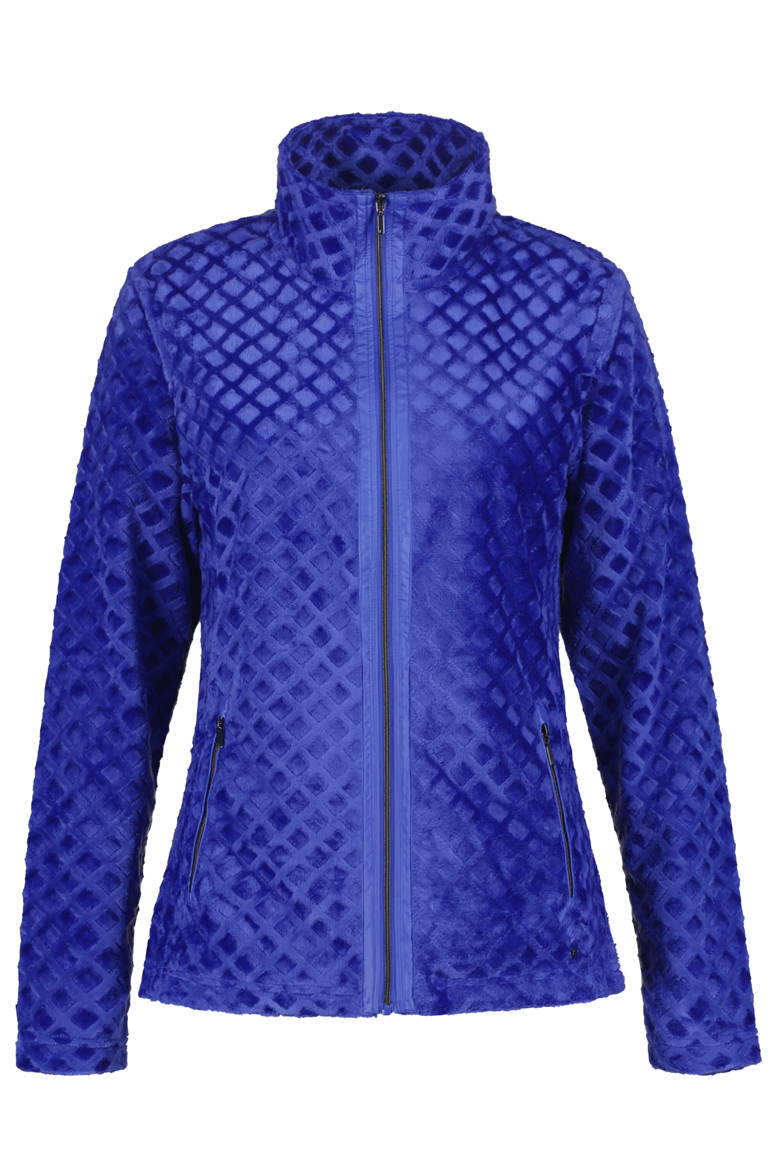 Wintersport dames fleece vest blauw