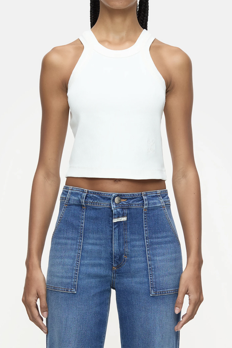 Dames top ecru
