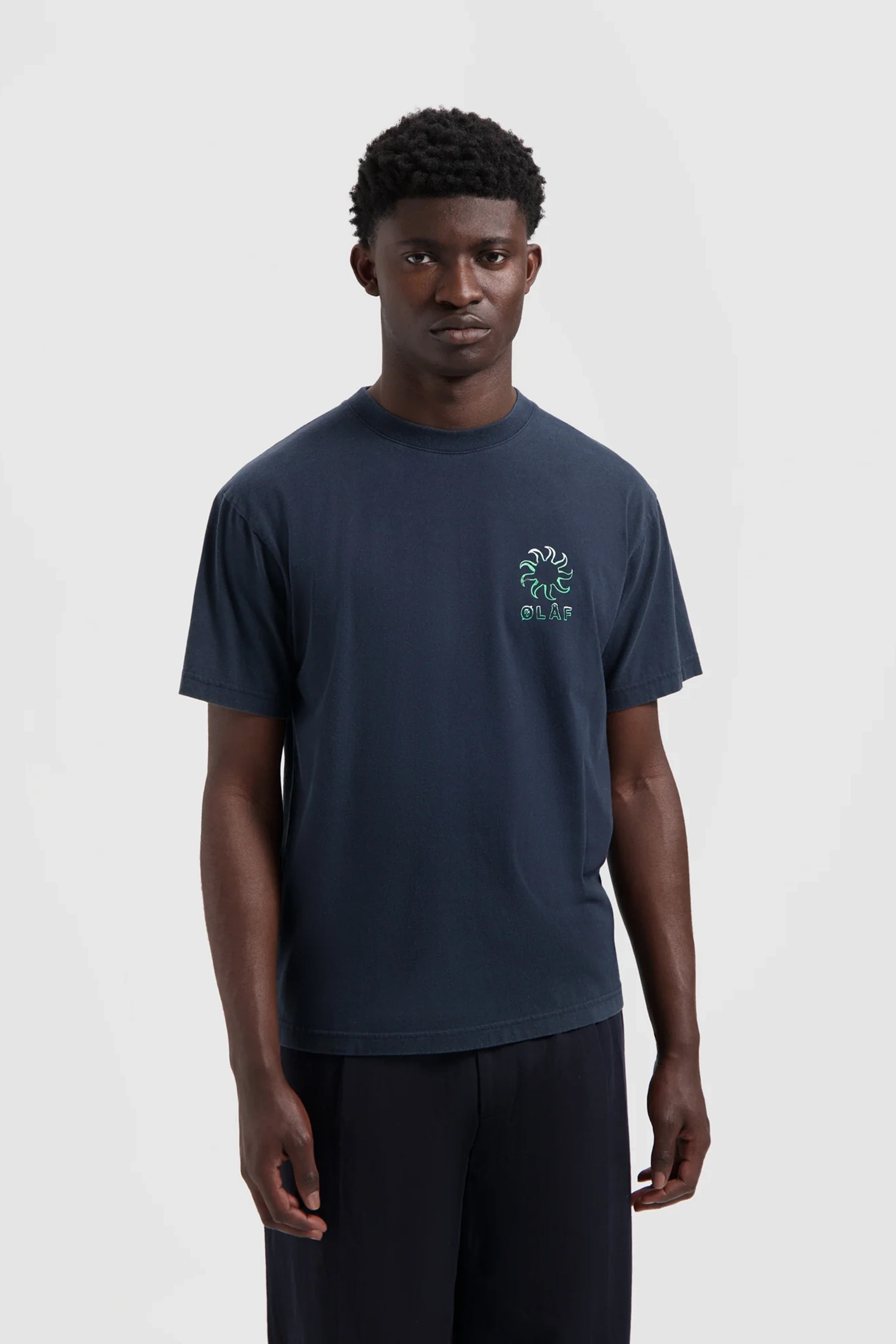 Olaf Hussein GRADIENT SUN TEE Blauw 2