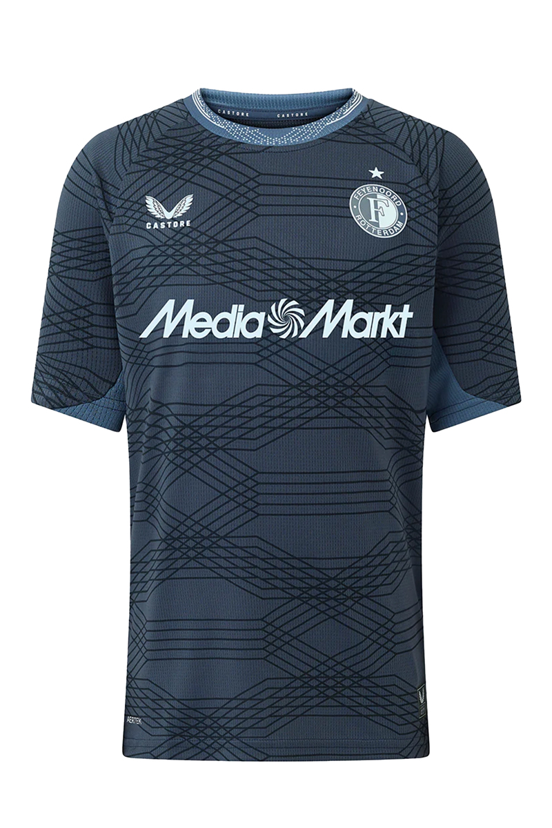 Voetbal jongens club t-shirt blauw