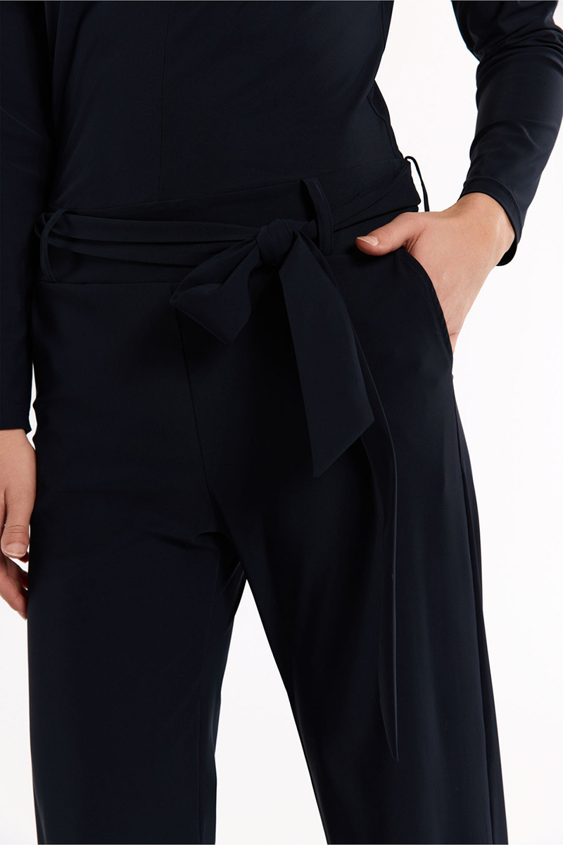 Dames jumpsuit/tuinbroek blauw