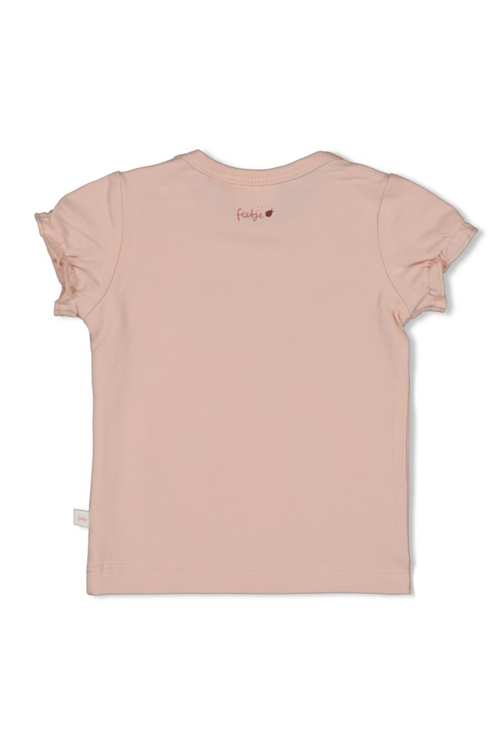 Baby t-shirt korte mouw rose