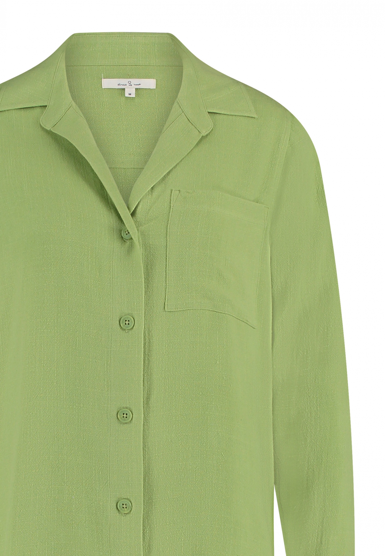 Dames blouse lange mouw groen