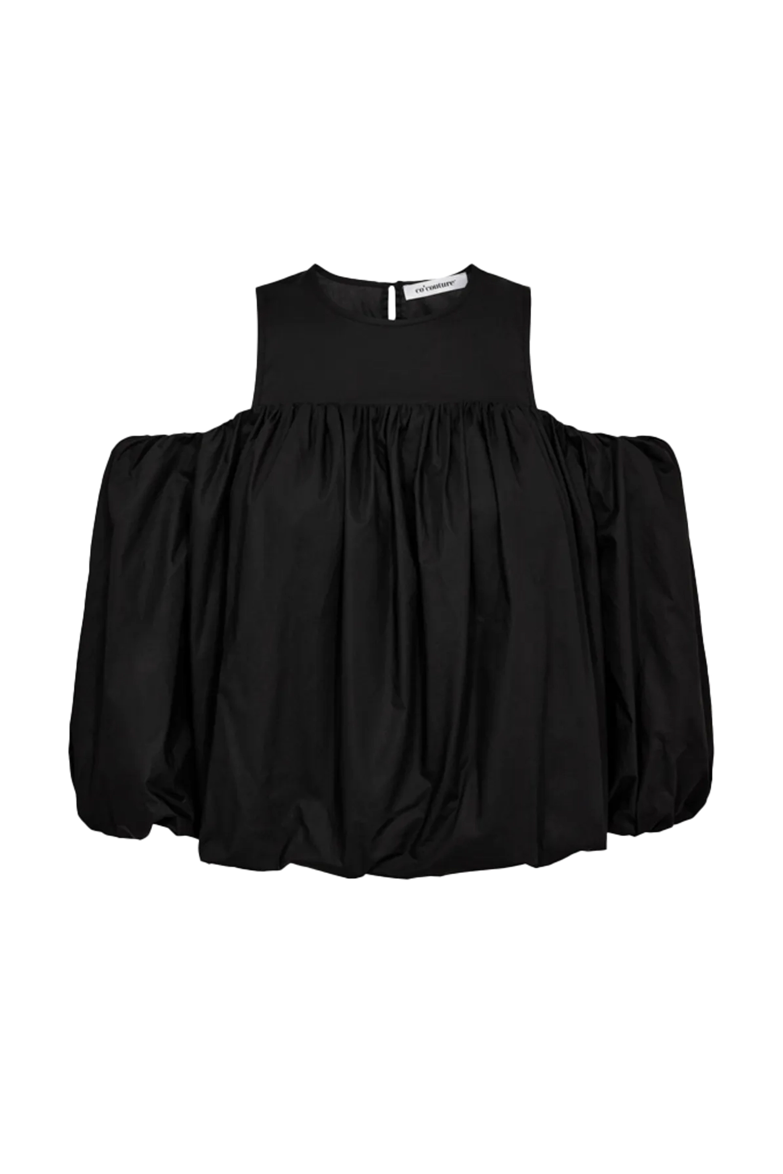 Dames blouse korte mouw zwart