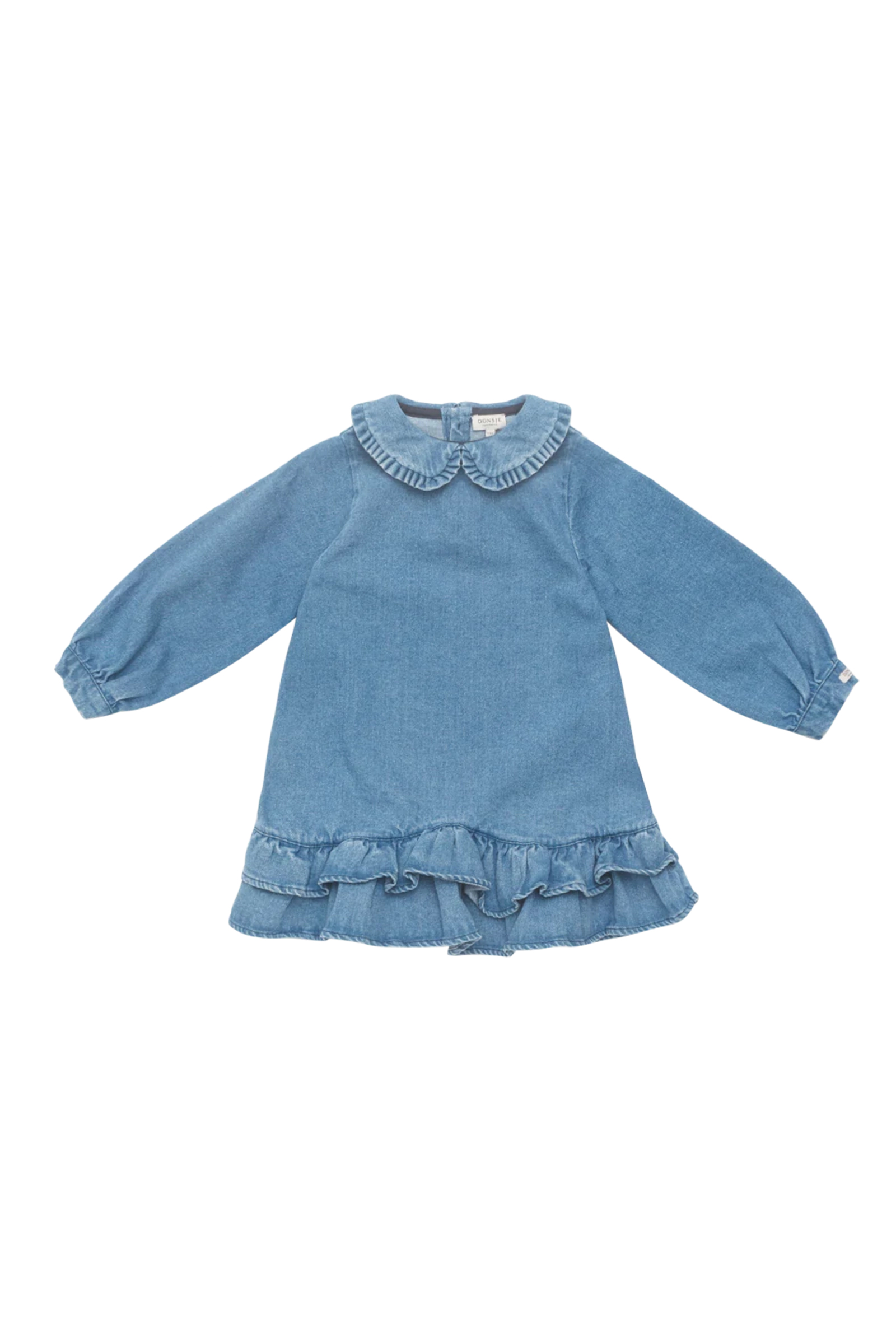 Donsje Amsterdam Jurken Luus dress Blauw 4108010 denim wijd