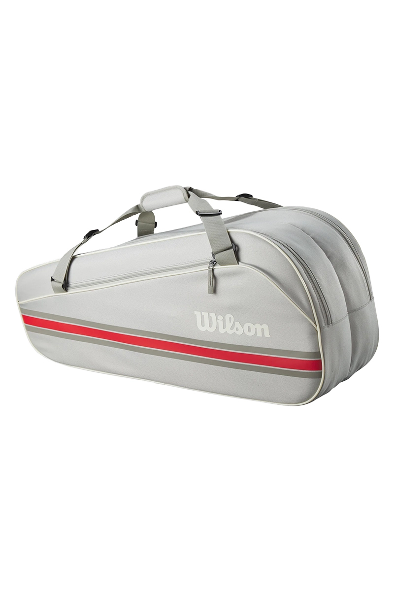 Wilson 6PK Team racket bag Ecru-1 2