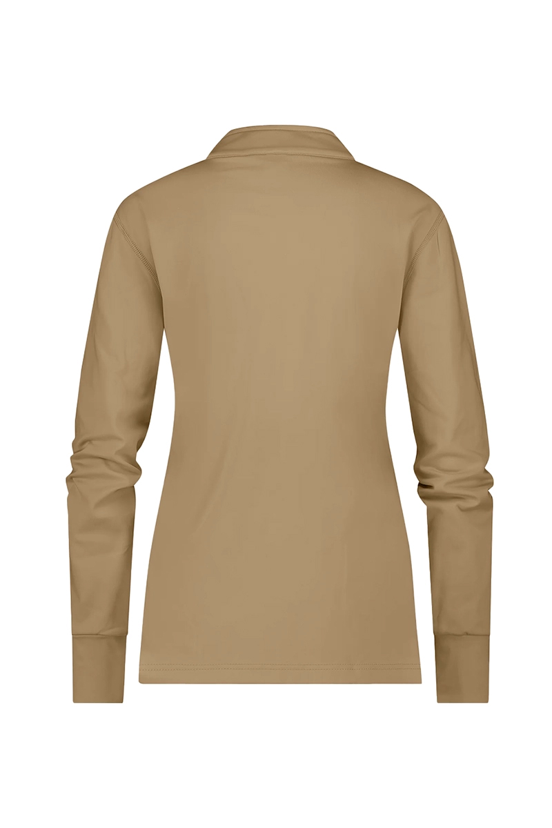 Wintersport dames fleece vest bruin