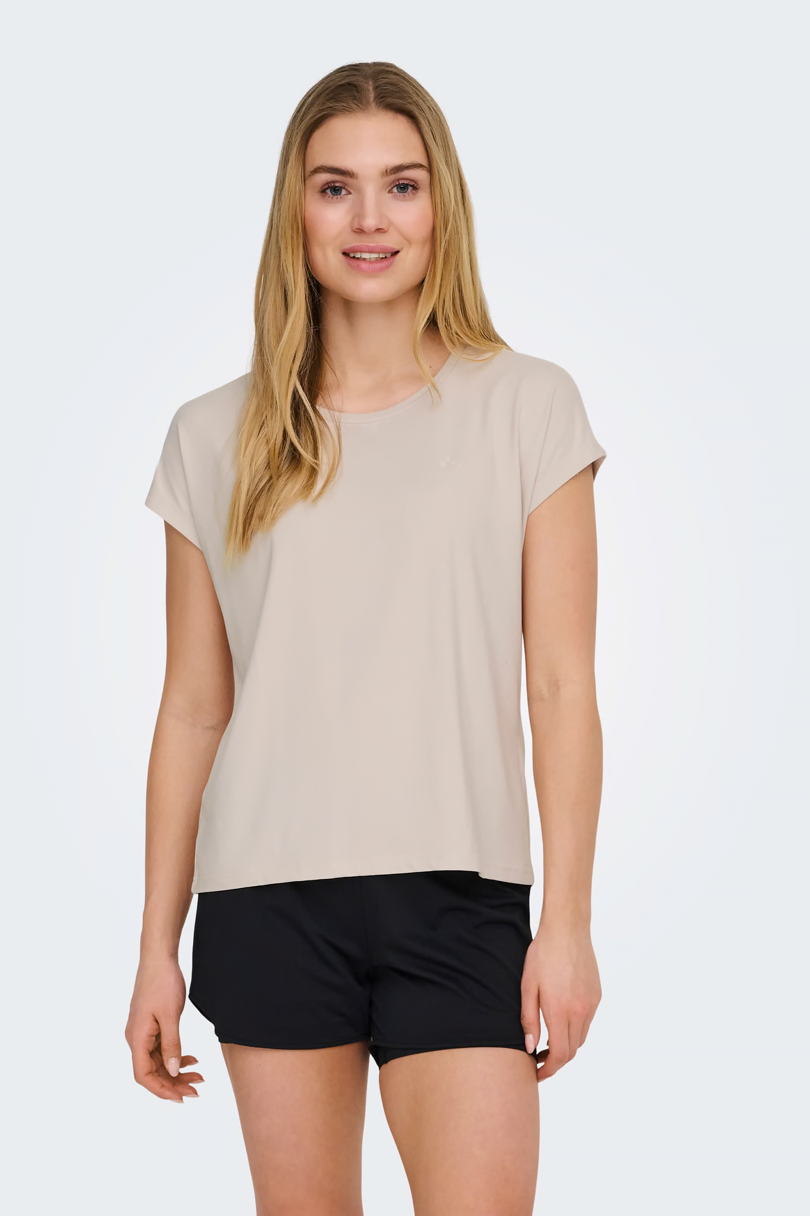 Fitness dames t-shirt km grijs