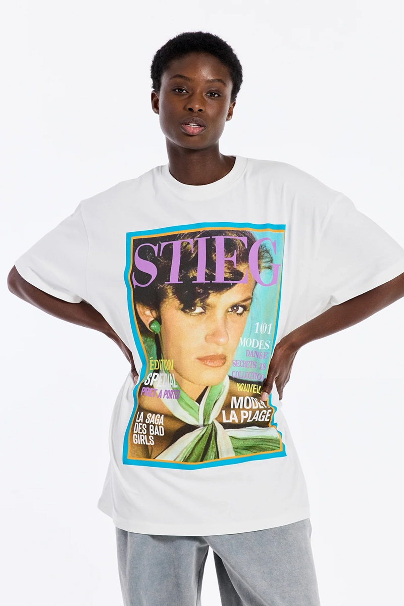 Dames t-shirt korte mouw wit