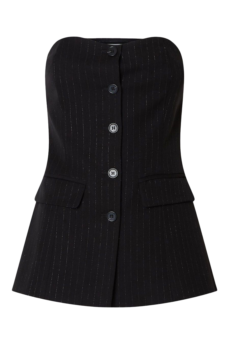 Dames blouse korte mouw zwart