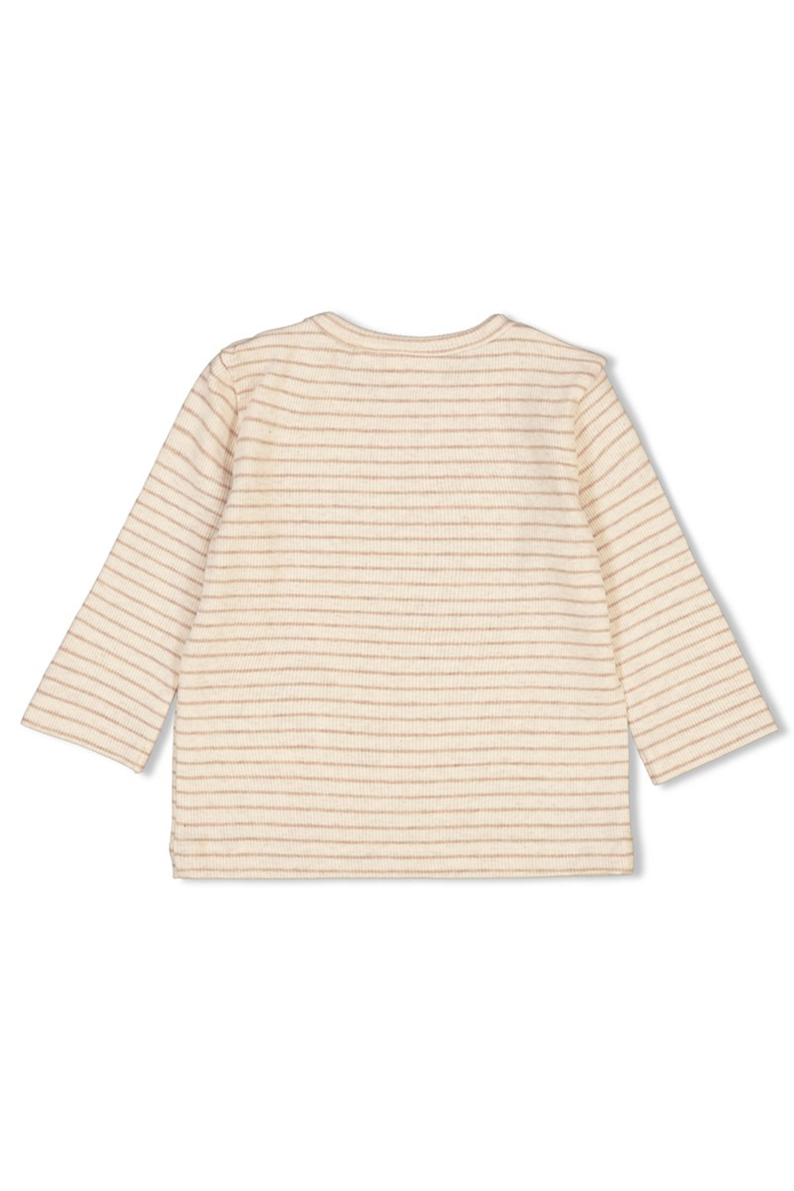 Baby t-shirt lange mouw ecru