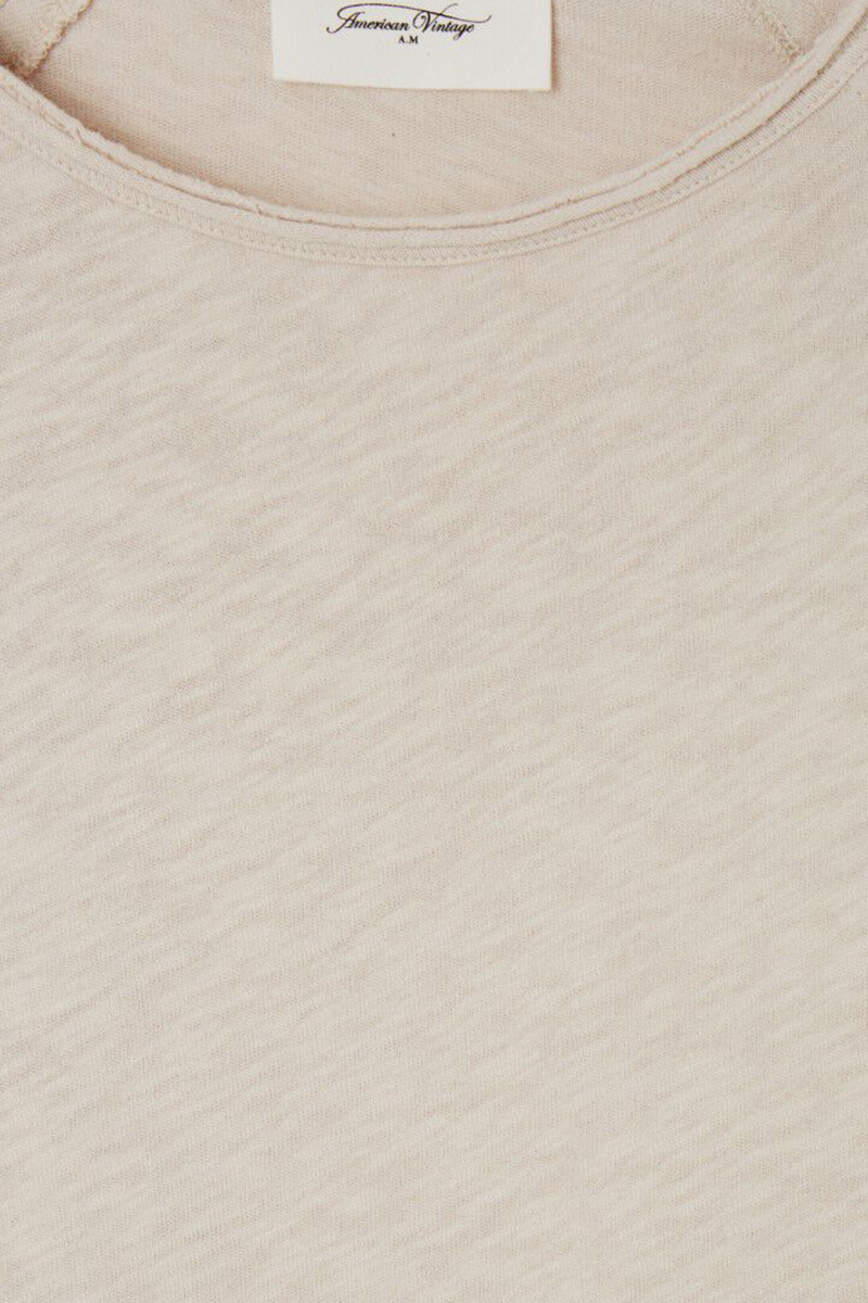 Dames t-shirt lange mouw ecru