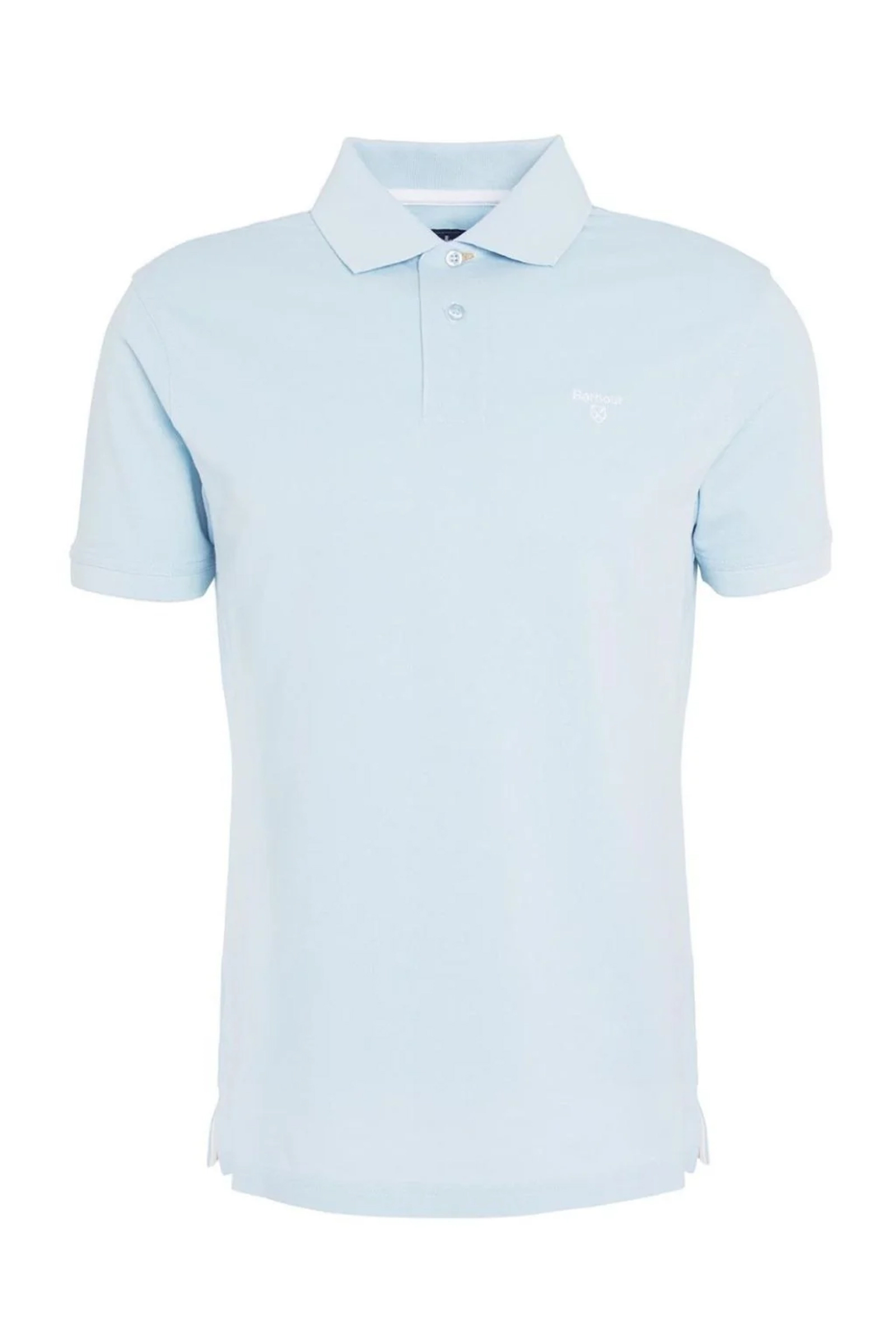 Heren polo korte mouw blauw