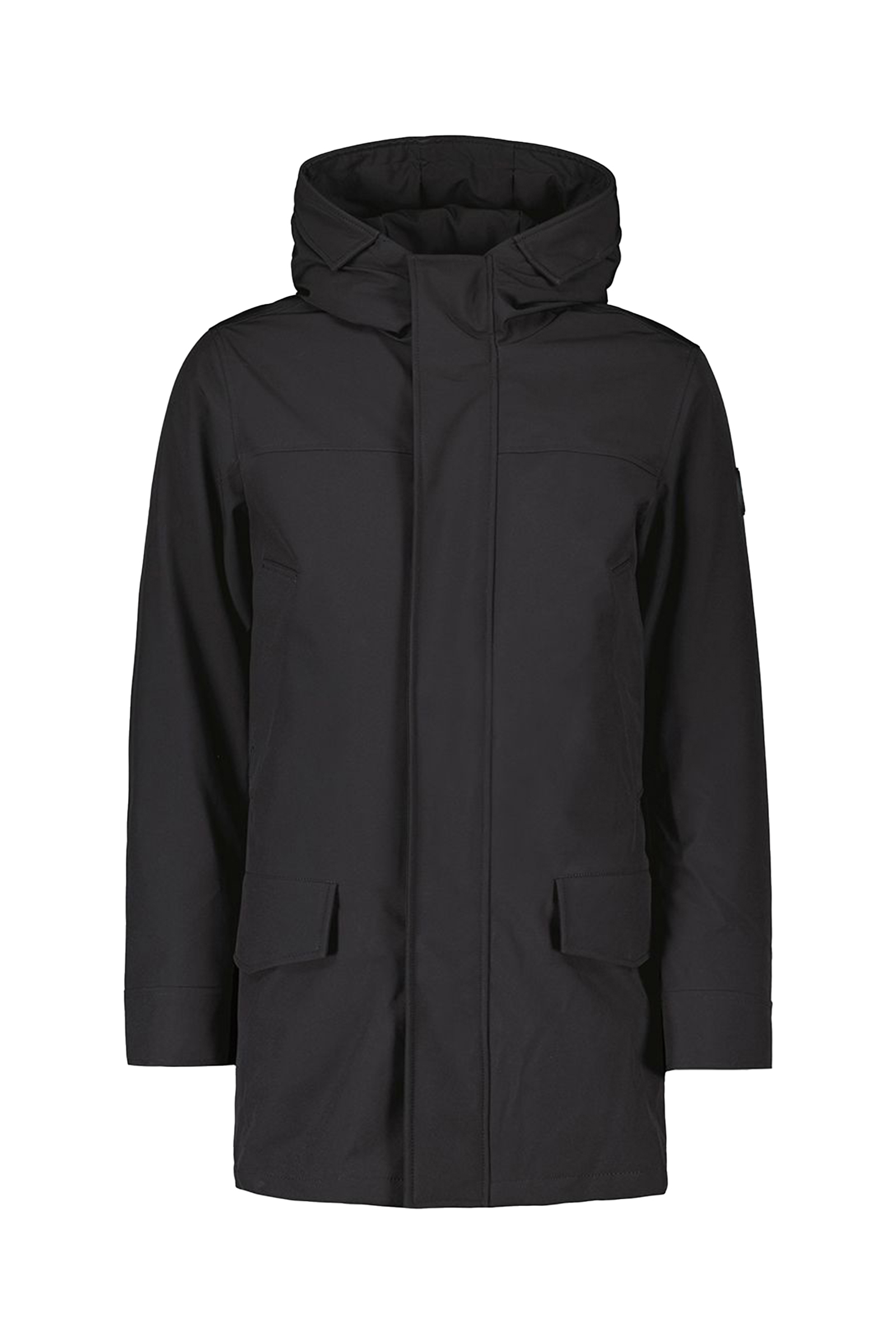 Heren parka zwart