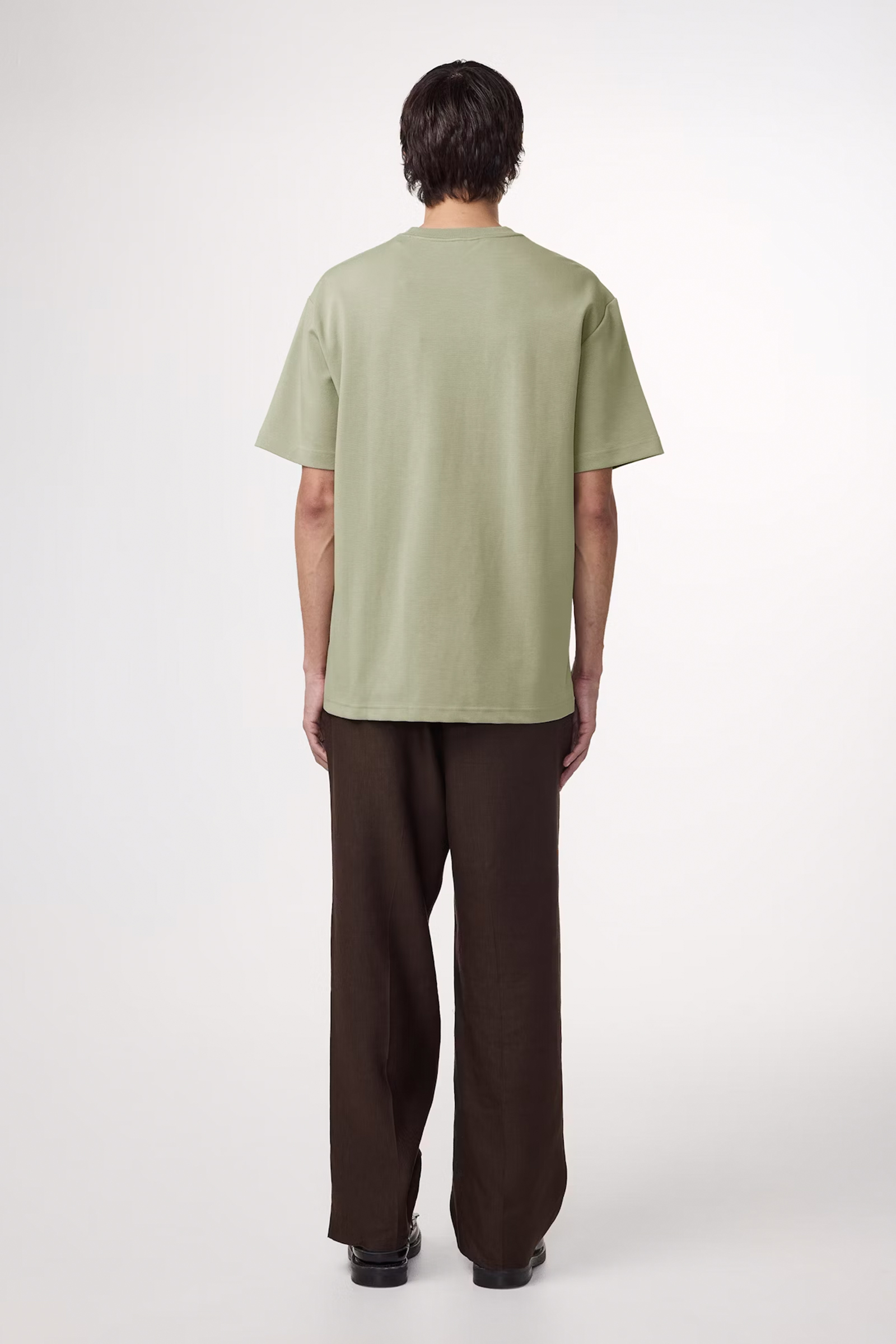 NN07 NAT SS LOGO TEE 3457 Groen-1 3