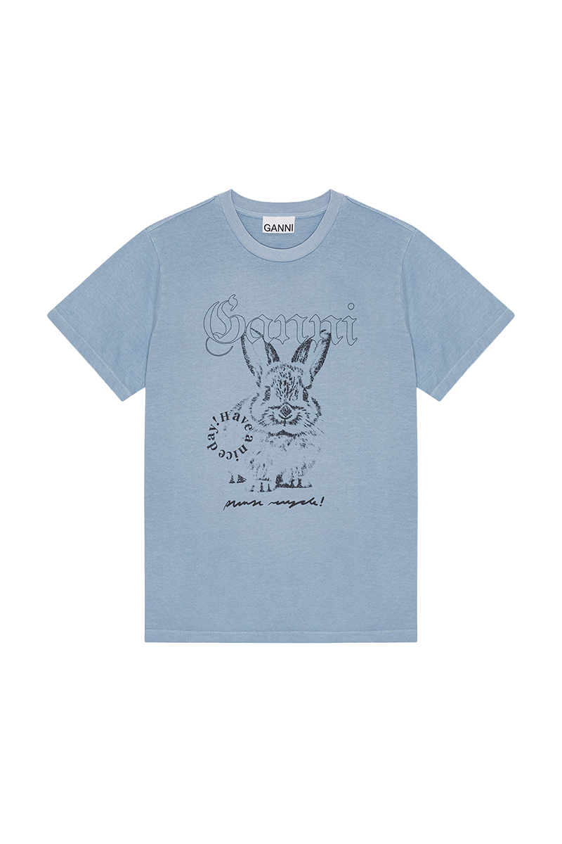 Dames t-shirt korte mouw blauw
