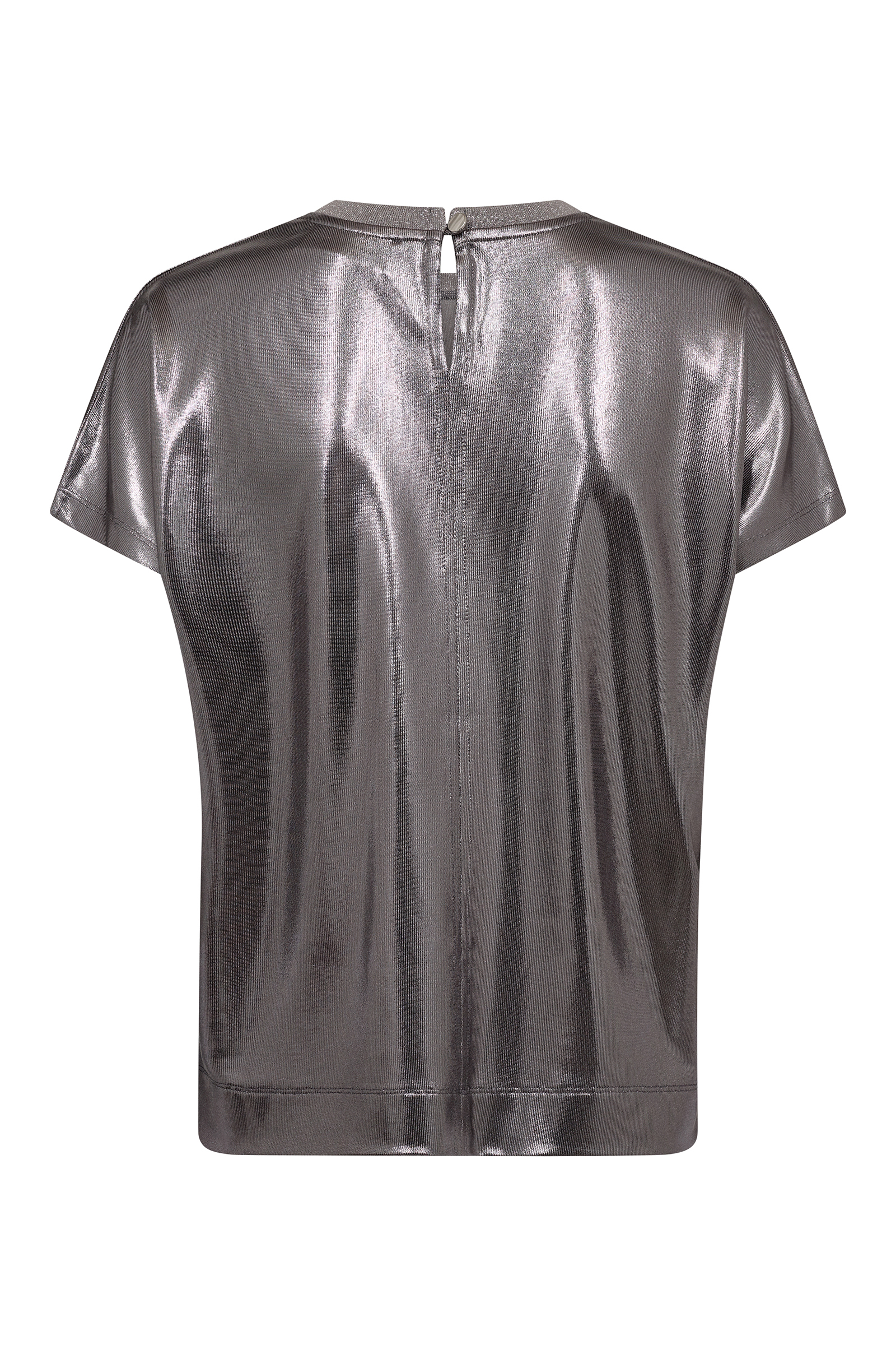 Dames t-shirt korte mouw grijs